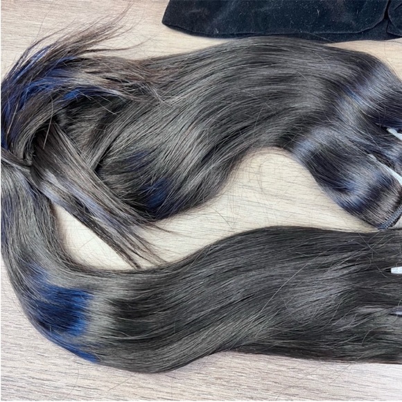 Triippy Raw Natural Black Remy Human Hair 14 Inch Sew In Hair Extension Bundle - Picture 6 of 10